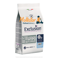 Exclusion | Hydrolized Hypoallergenic Vet Diet Fish & Corn small mollistar.it