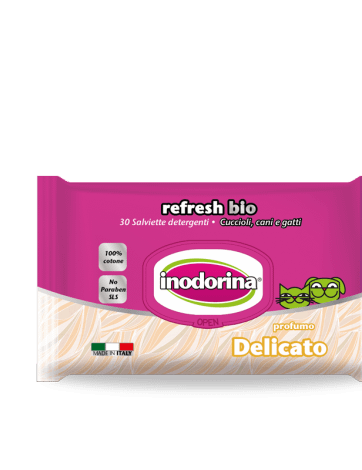 Inodorina • Refresh Bio Delicato • 30 salviette
