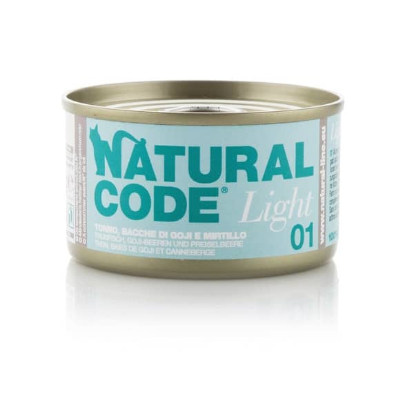 Natural Code Light 01 Tonno, Bacche di Goji e Mirtilli • 0,85g