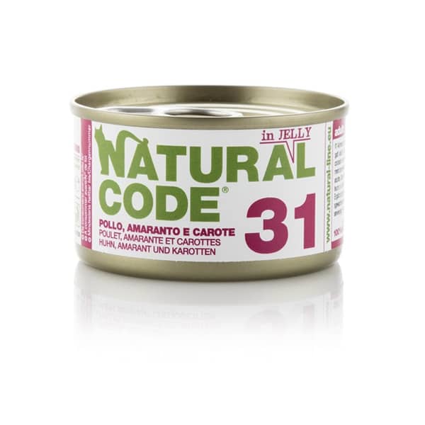 Natural Code 31 Pollo, Amaranto e Carote • 0,85g