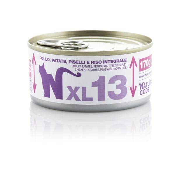 Natural Code XL13 Pollo, Patate, Piselli e Riso Integrale • 170g