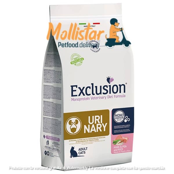 Exclusion | Urinary Cat Pork & Pea mollistar.it