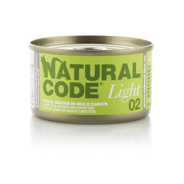 Natural Code Light 02 Pollo, Bacche di Goji e Carote • 0,85g