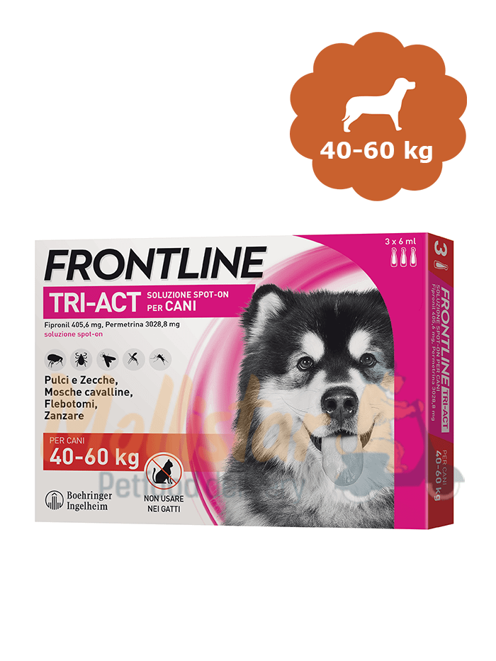 Frontline triact 40-60 kg xl 3 pipette